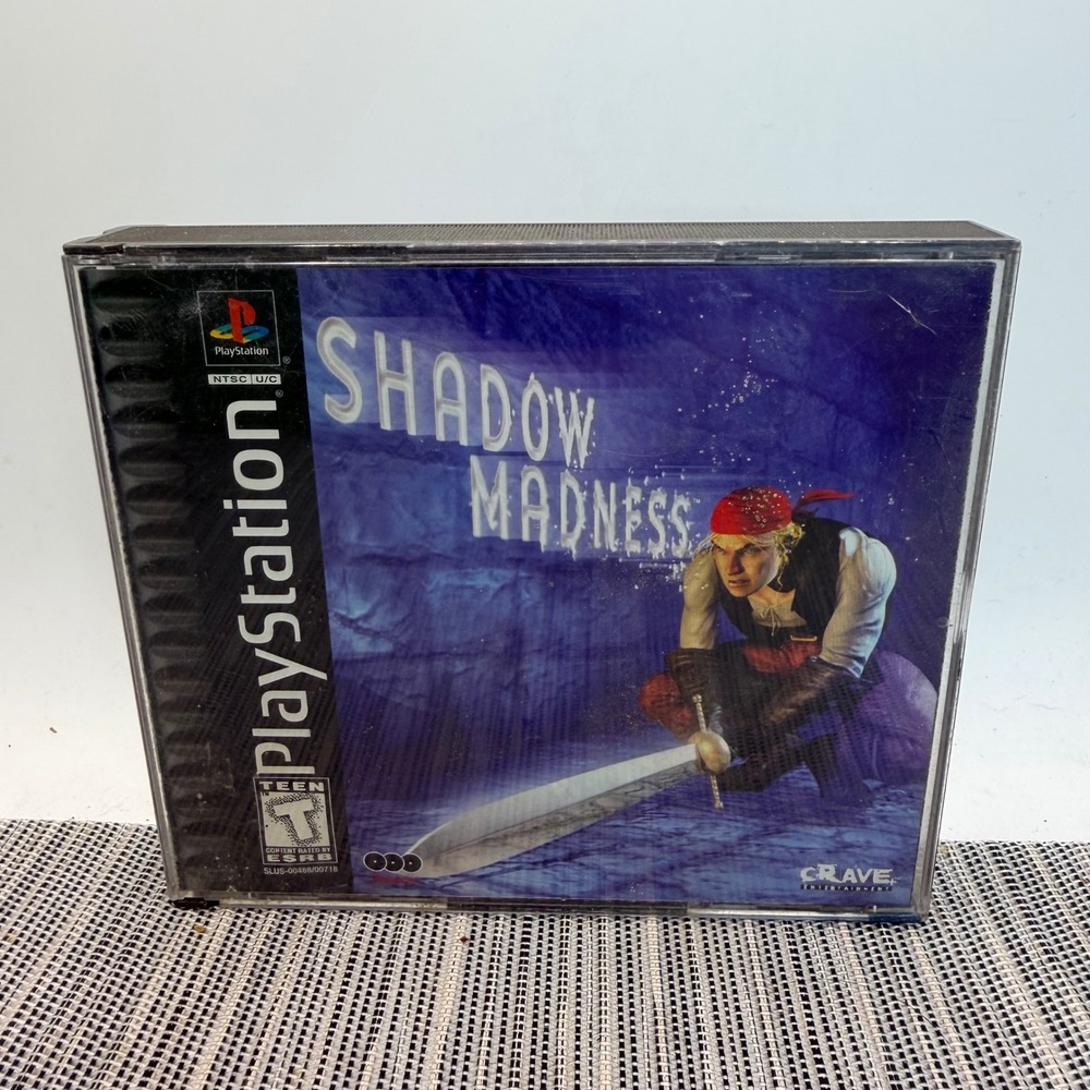 Shadow Madness Sony PlayStation PS1 1999 RPG 2 Disc Set with Jade Cocoon Demo